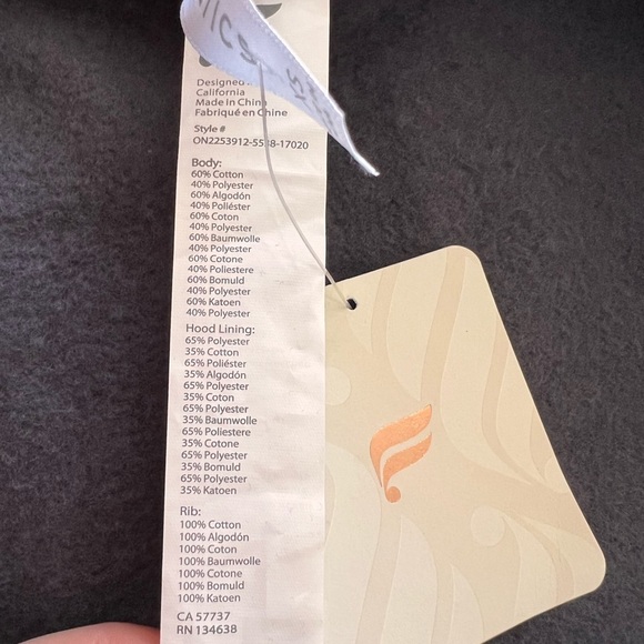 NWT Fabletics Forever Fleece Hooded leopard print pattern lavender zipper Sz XS - Picture 9 of 9